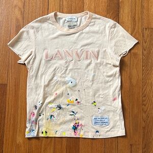 Lanvin x Gallery Dept Josué Thomas Art On Display Tee w/ Distressed Sleeves